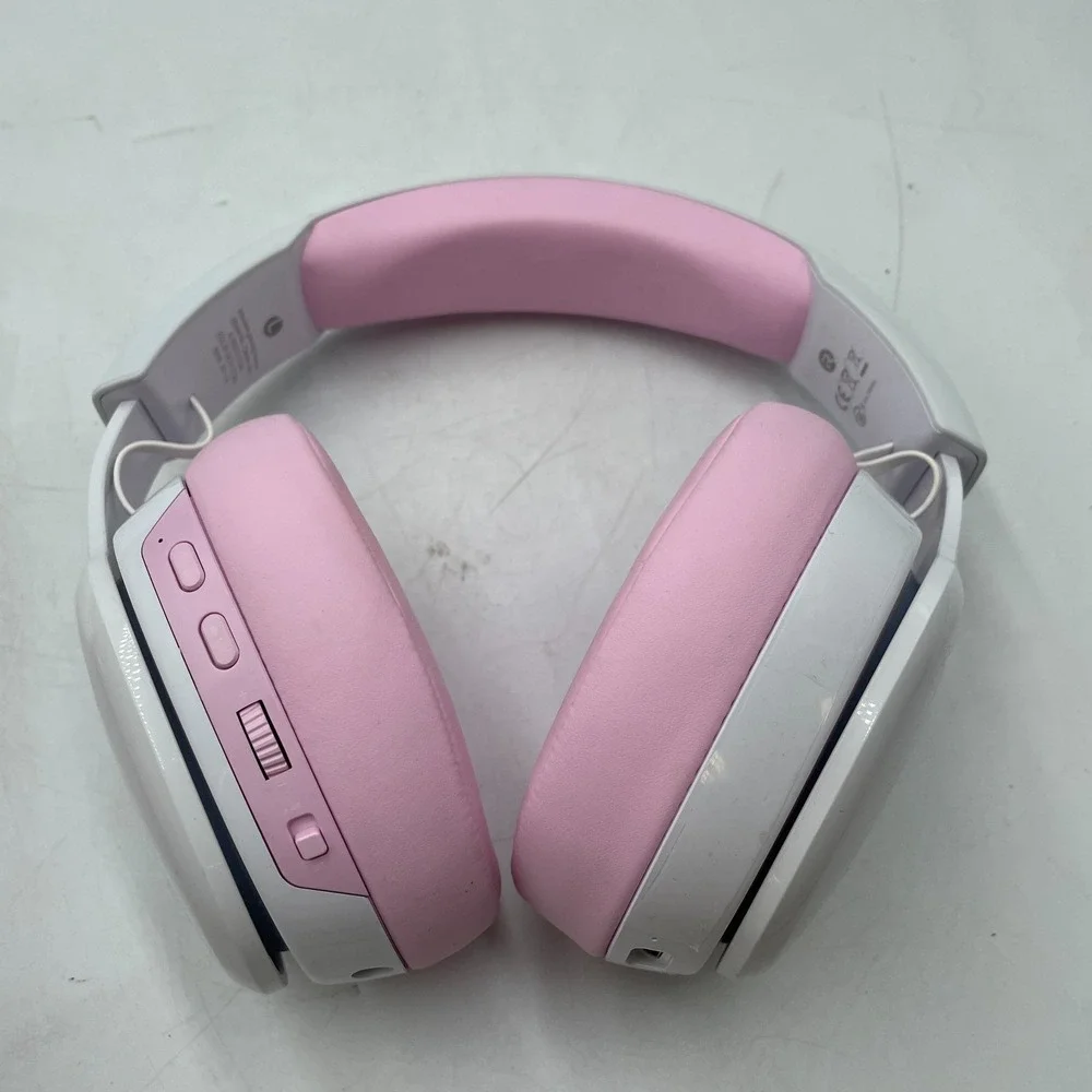 Gtheos Captain 300 Wireless Gaming Headset Pink White USB Over-Ear for PS5 & PS4